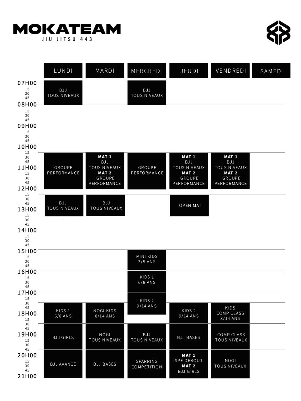 Planning saison 2026-2027 - Moka Team 443